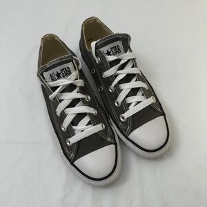 Converse Chuck Taylor All Star Low Top Charcoal Grey Canvas Sneakers Womens 5